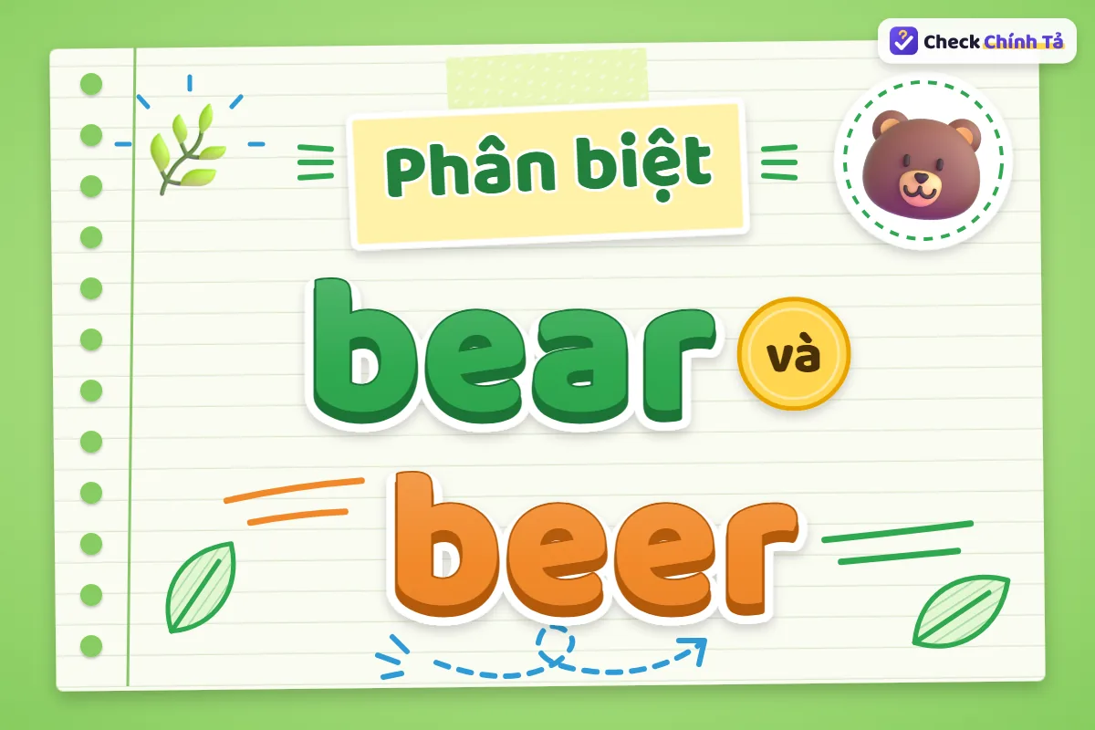 Phân biệt bear và beer