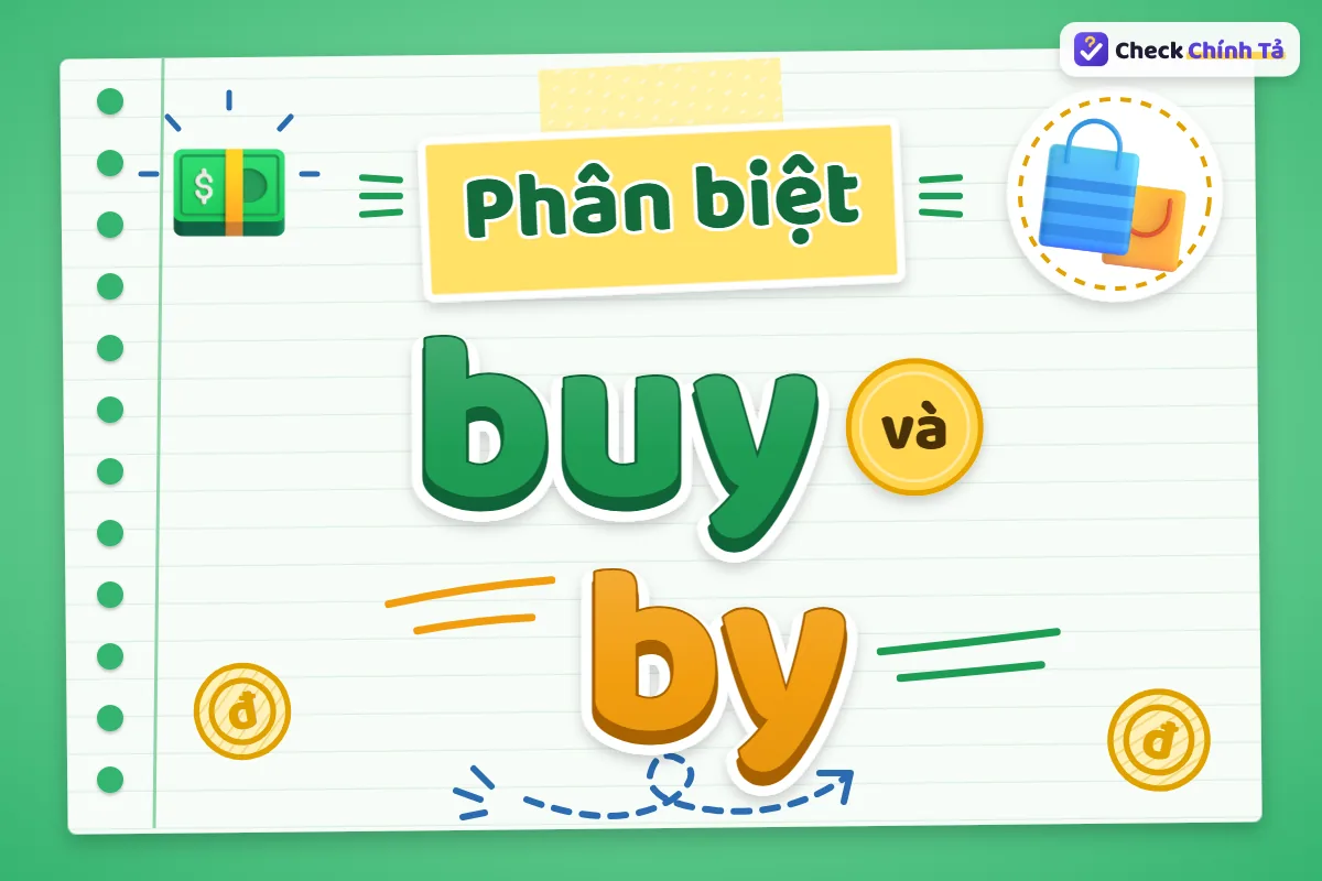 Phân biệt buy và by