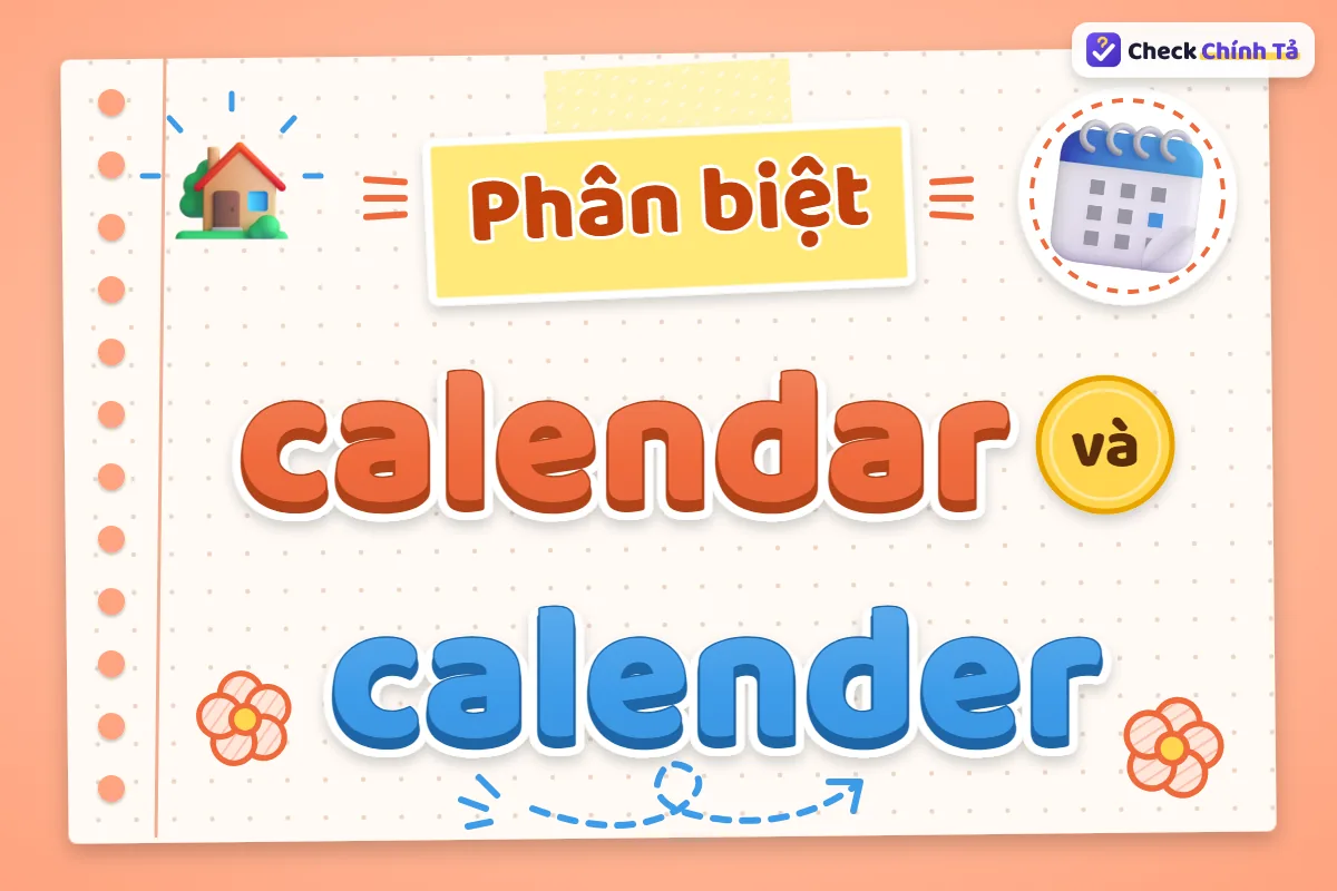 Phân biệt calendar và calender
