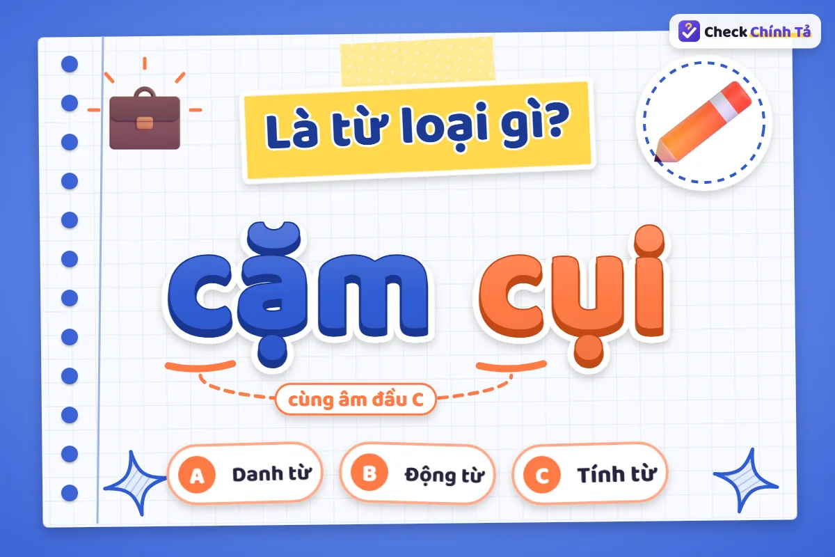 Cặm cụi là từ loại gì
