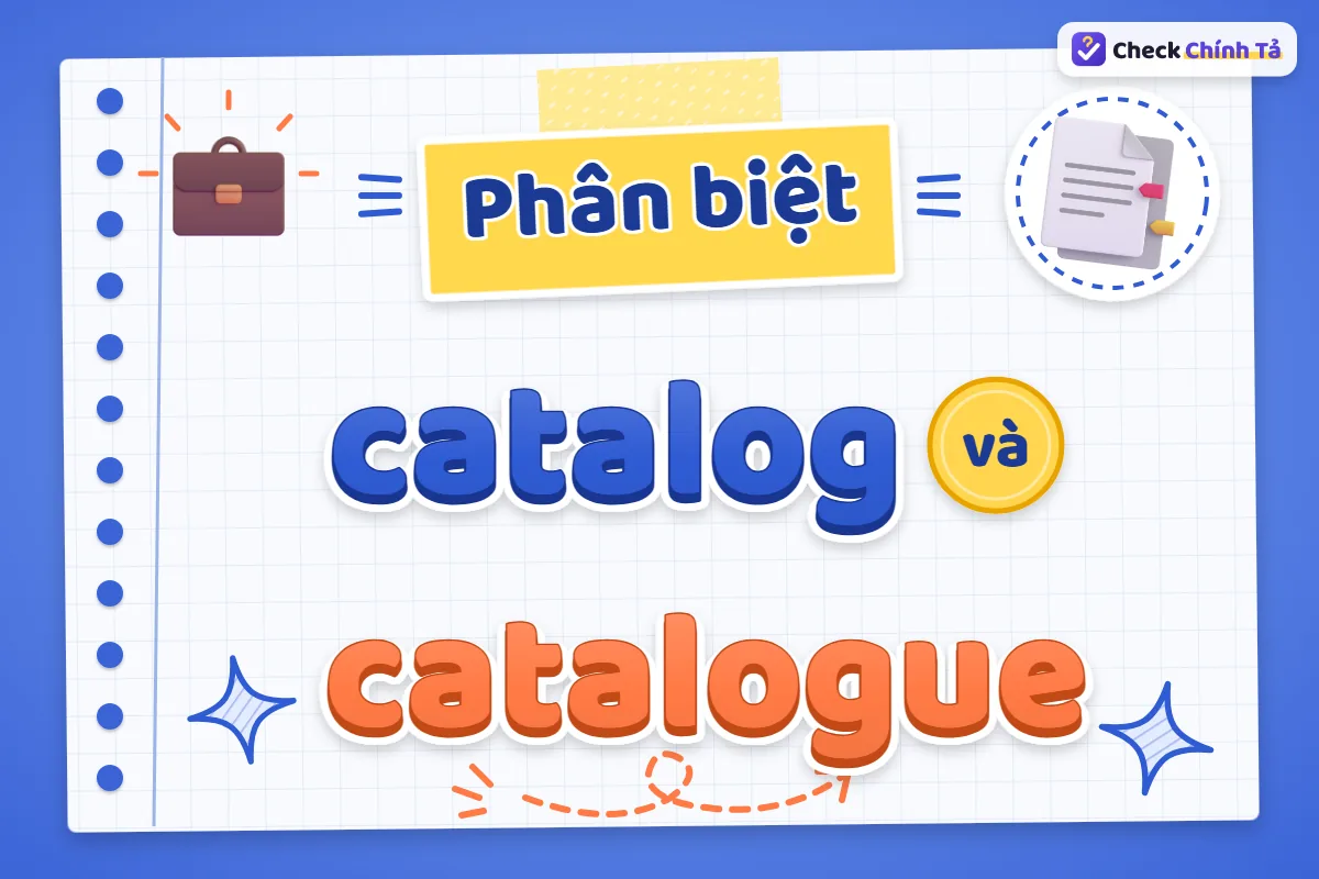 Phân biệt catalog và catalogue