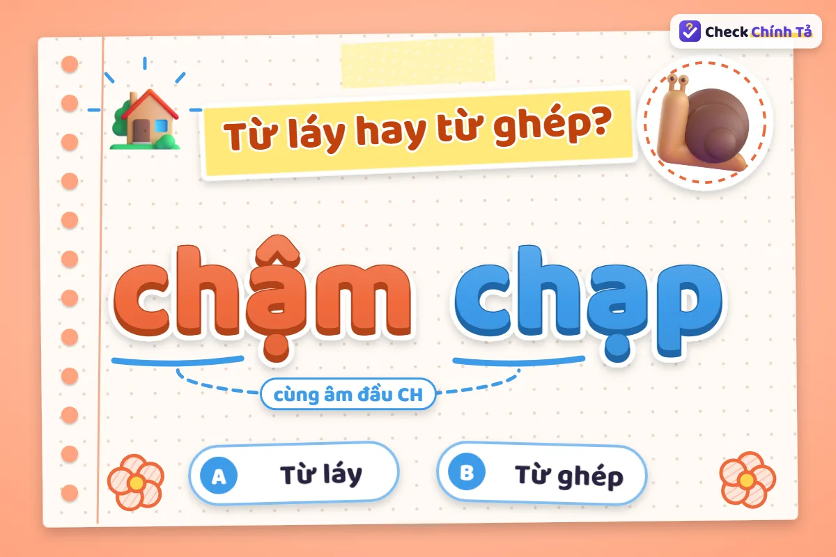Chậm chạp là từ láy hay từ ghép