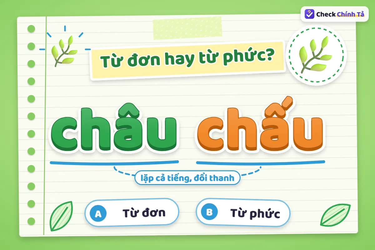 Châu chấu là từ đơn hay từ ghép