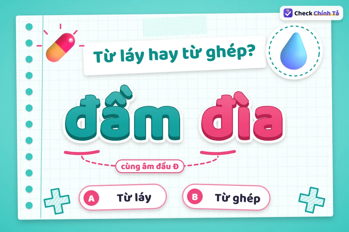 Đầm đìa là từ láy hay từ ghép