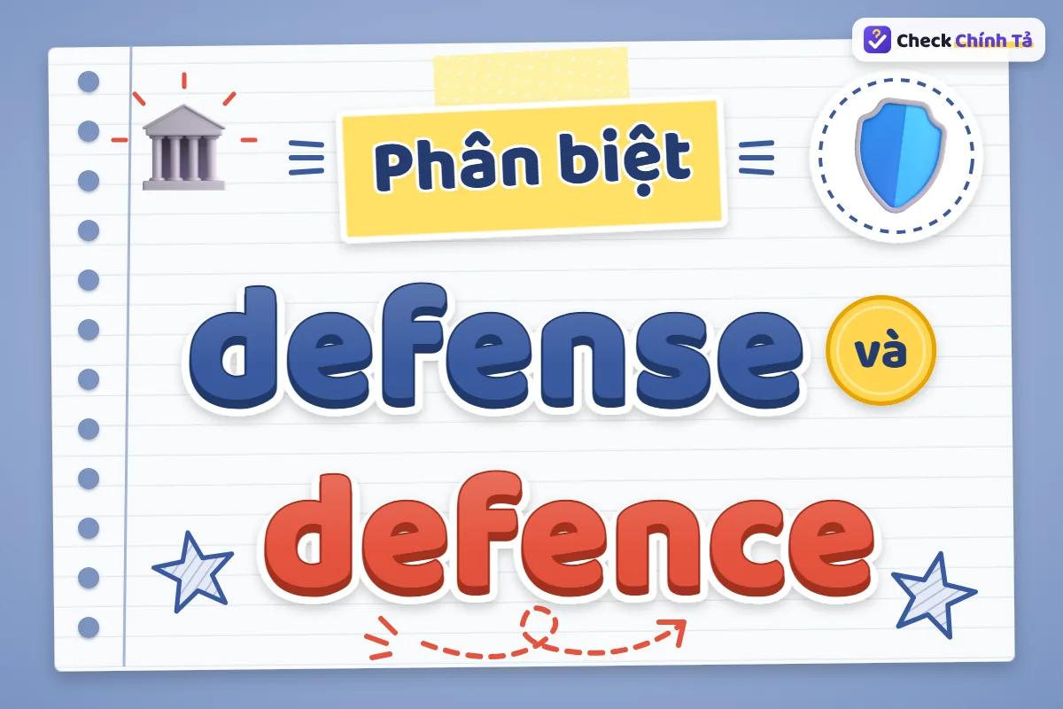 Phân biệt defense và defence