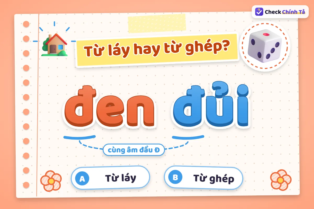Đen đủi là từ ghép hay từ láy