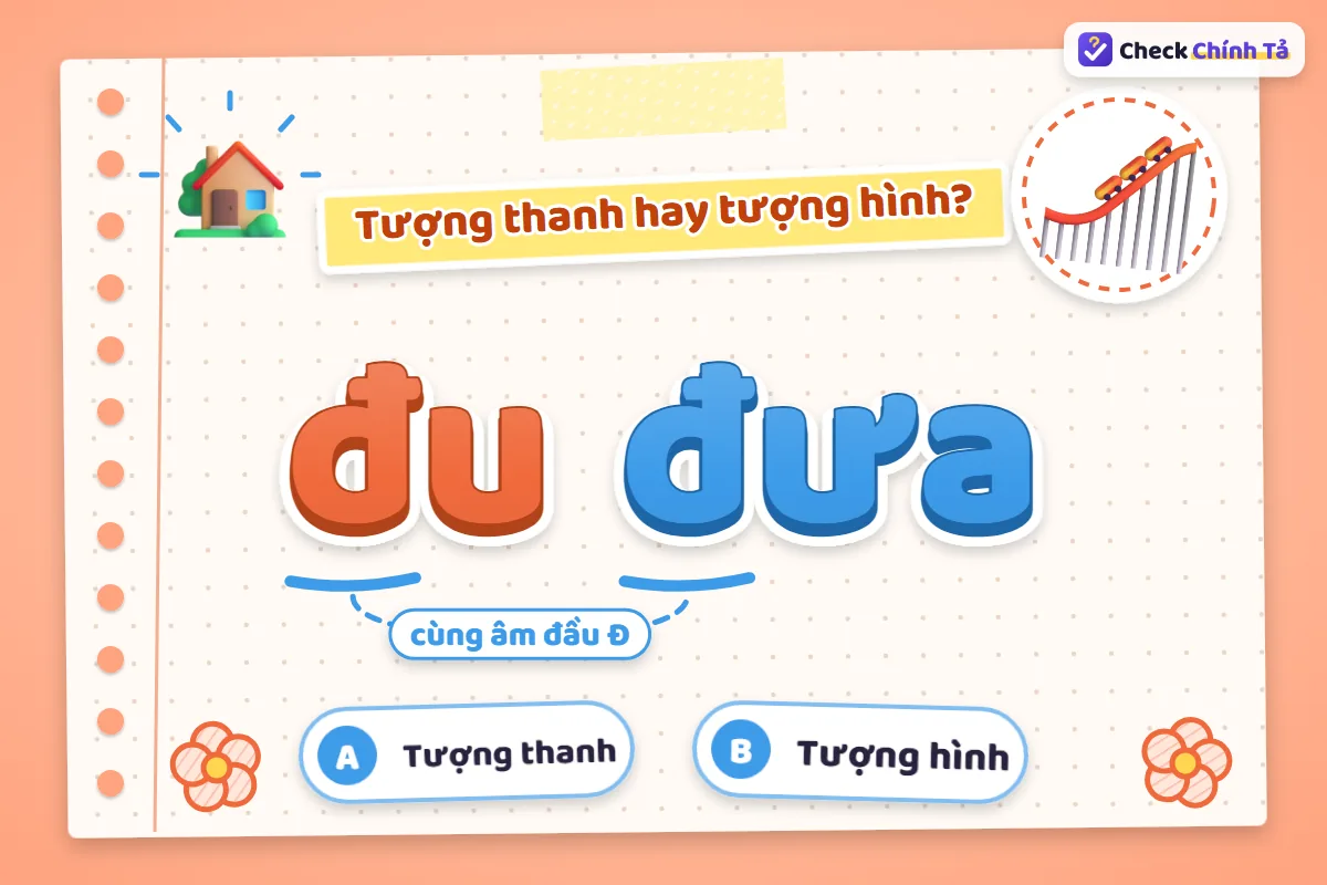 Đu đưa là từ tượng hình hay tượng thanh