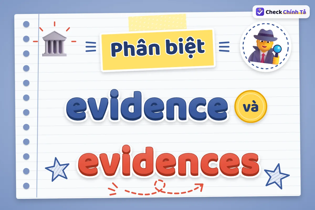 Phân biệt evidence và evidences