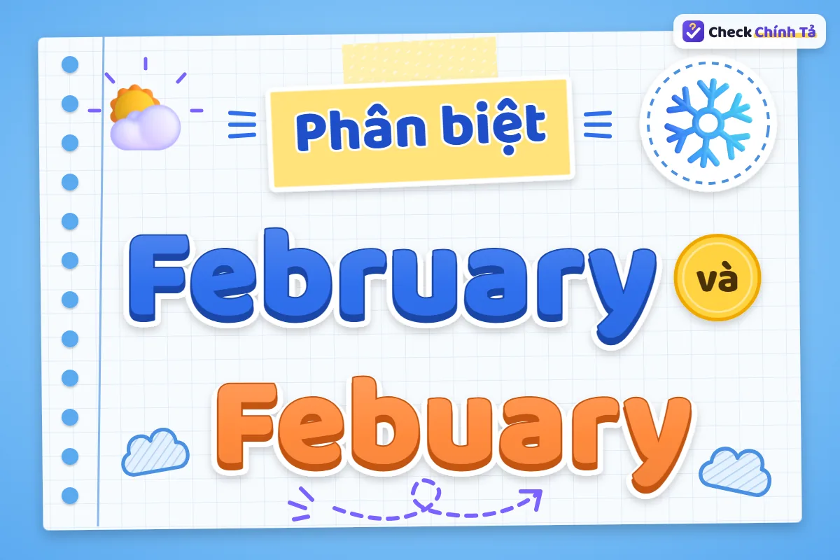 Phân biệt February và Febuary