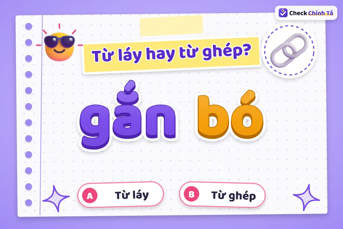 Gắn bó là từ ghép gì
