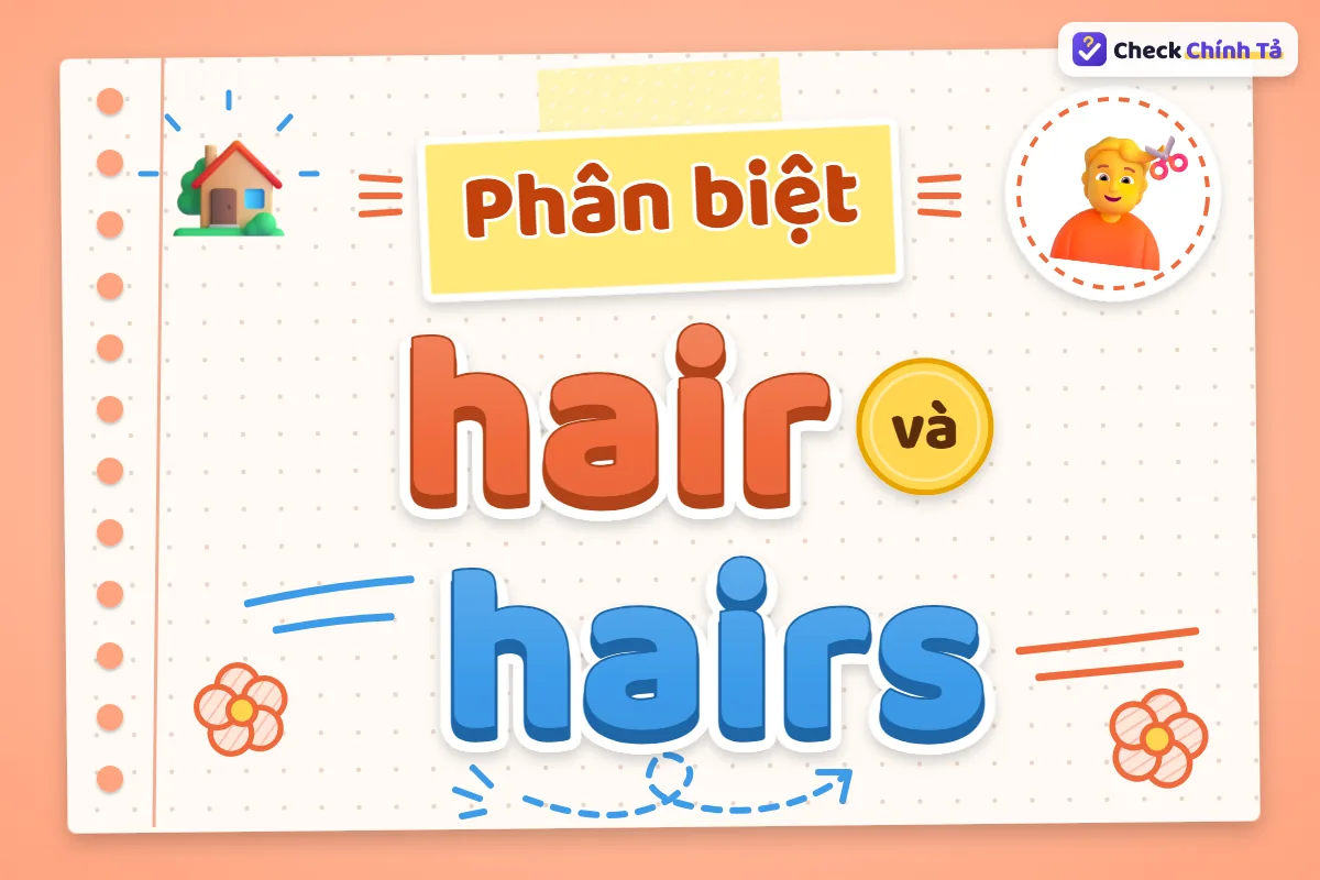 Phân biệt hair và hairs