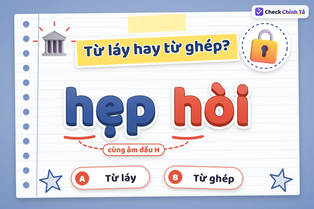 Hẹp hòi là từ ghép hay từ láy