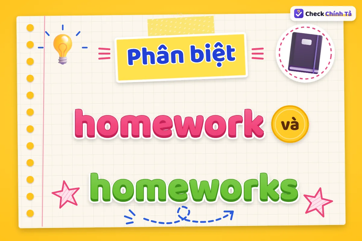Phân biệt homework và homeworks