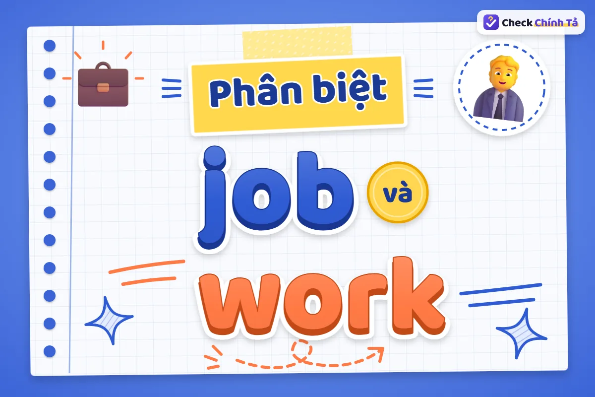 Phân biệt job và work