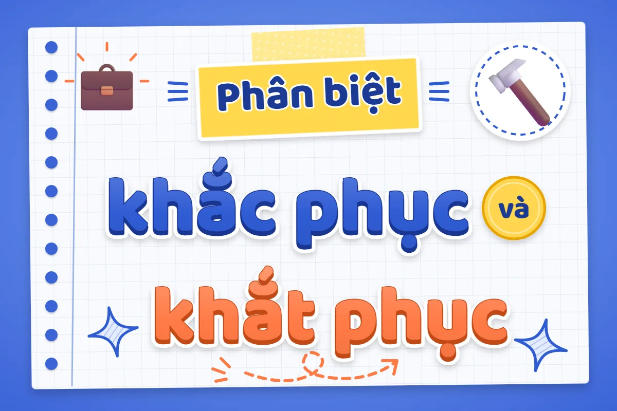 Phân biệt khắc phục và khắt phục