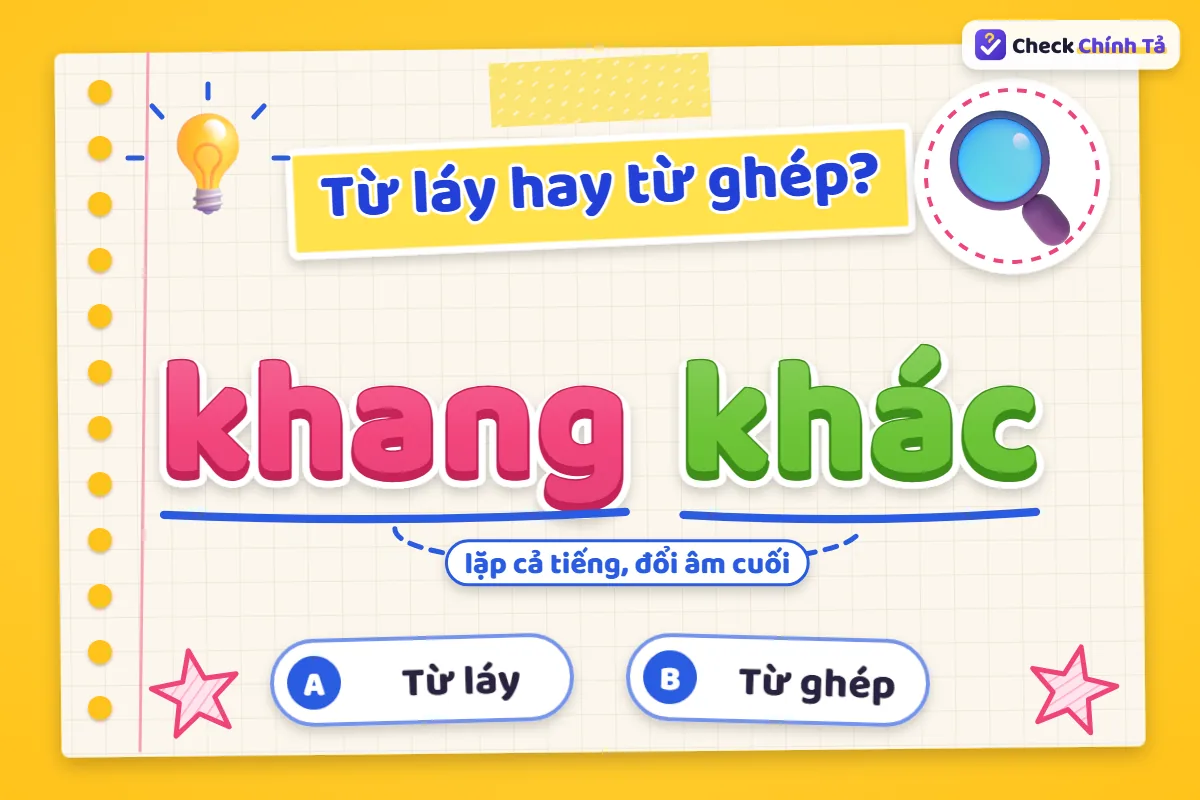 Khang khác là từ láy gì