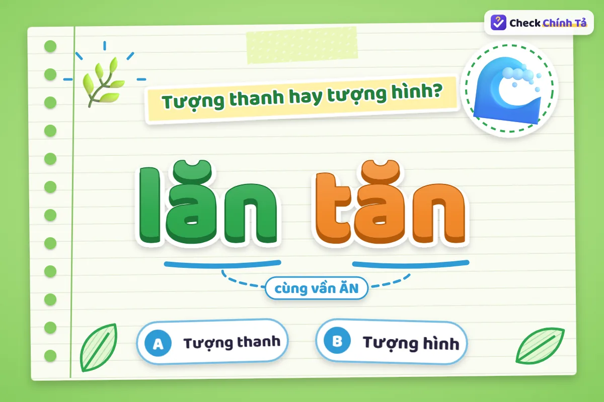 Lăn tăn là từ tượng hình hay tượng thanh