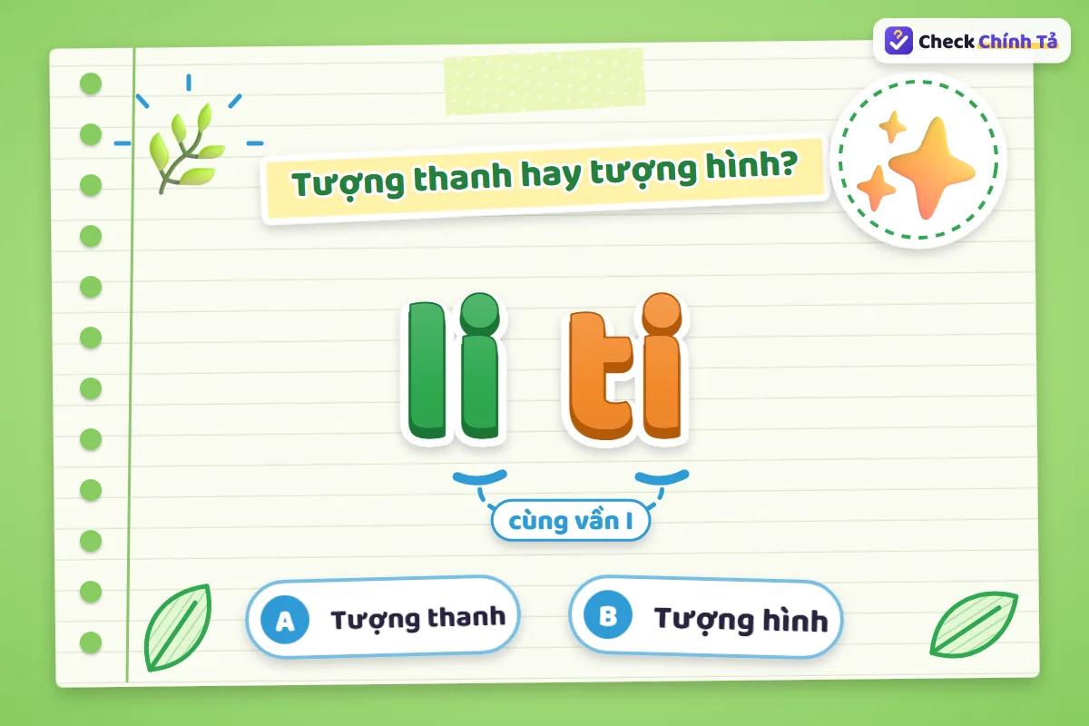 Li ti là từ tượng hình hay tượng thanh