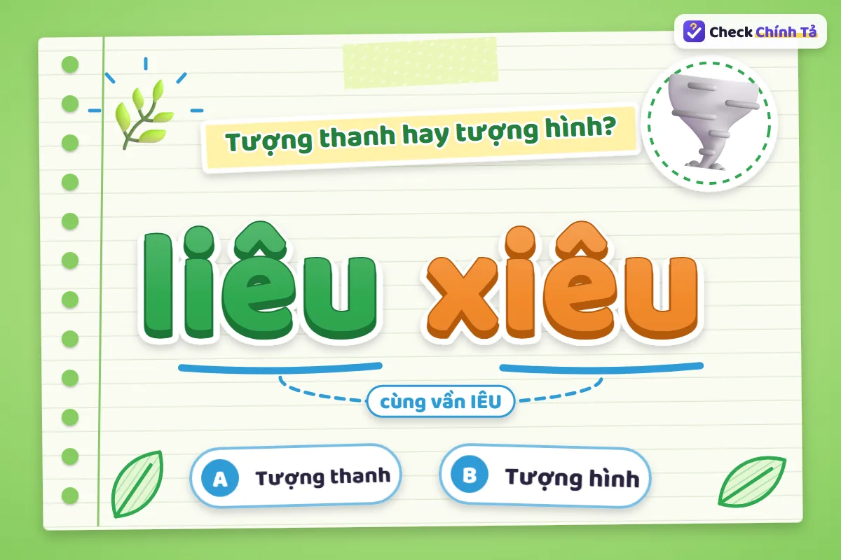 Liêu xiêu là từ tượng hình hay tượng thanh
