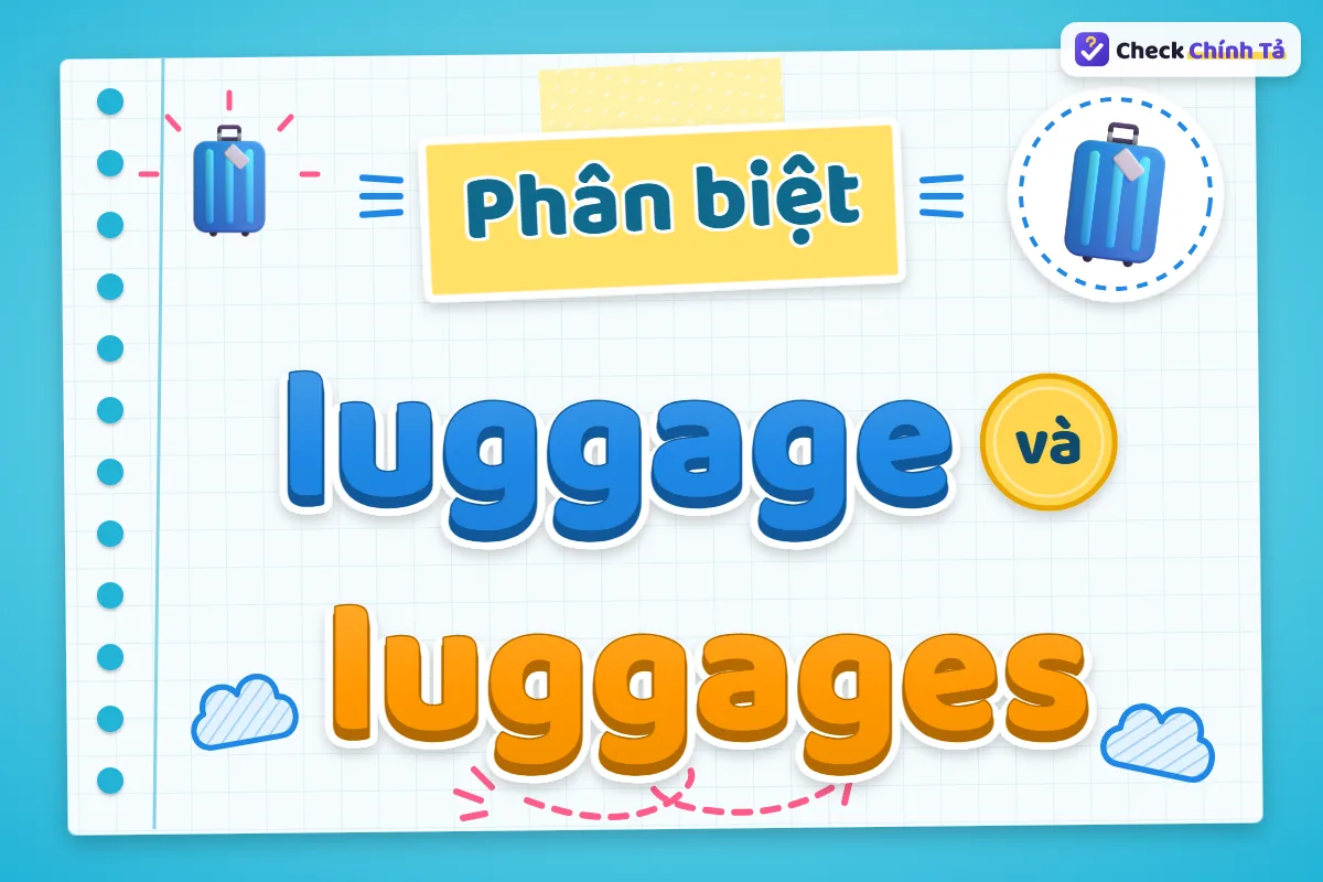 Phân biệt luggage và luggages