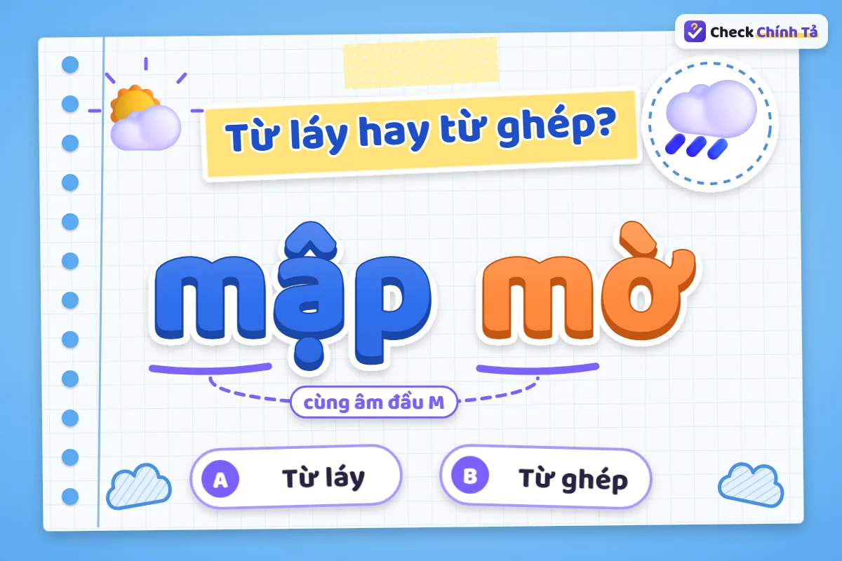 Mập mờ là từ láy hay từ ghép