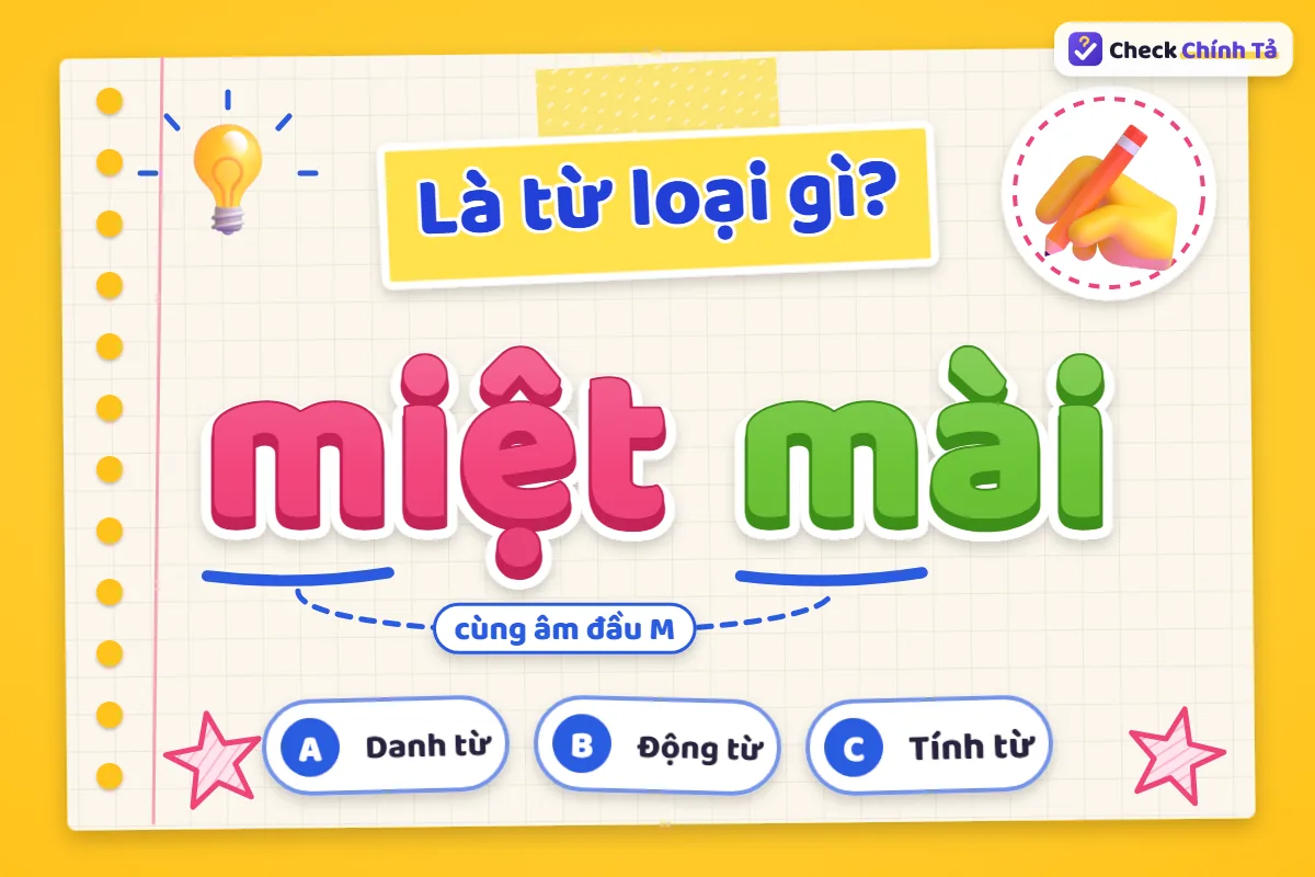 Miệt mài là từ loại gì