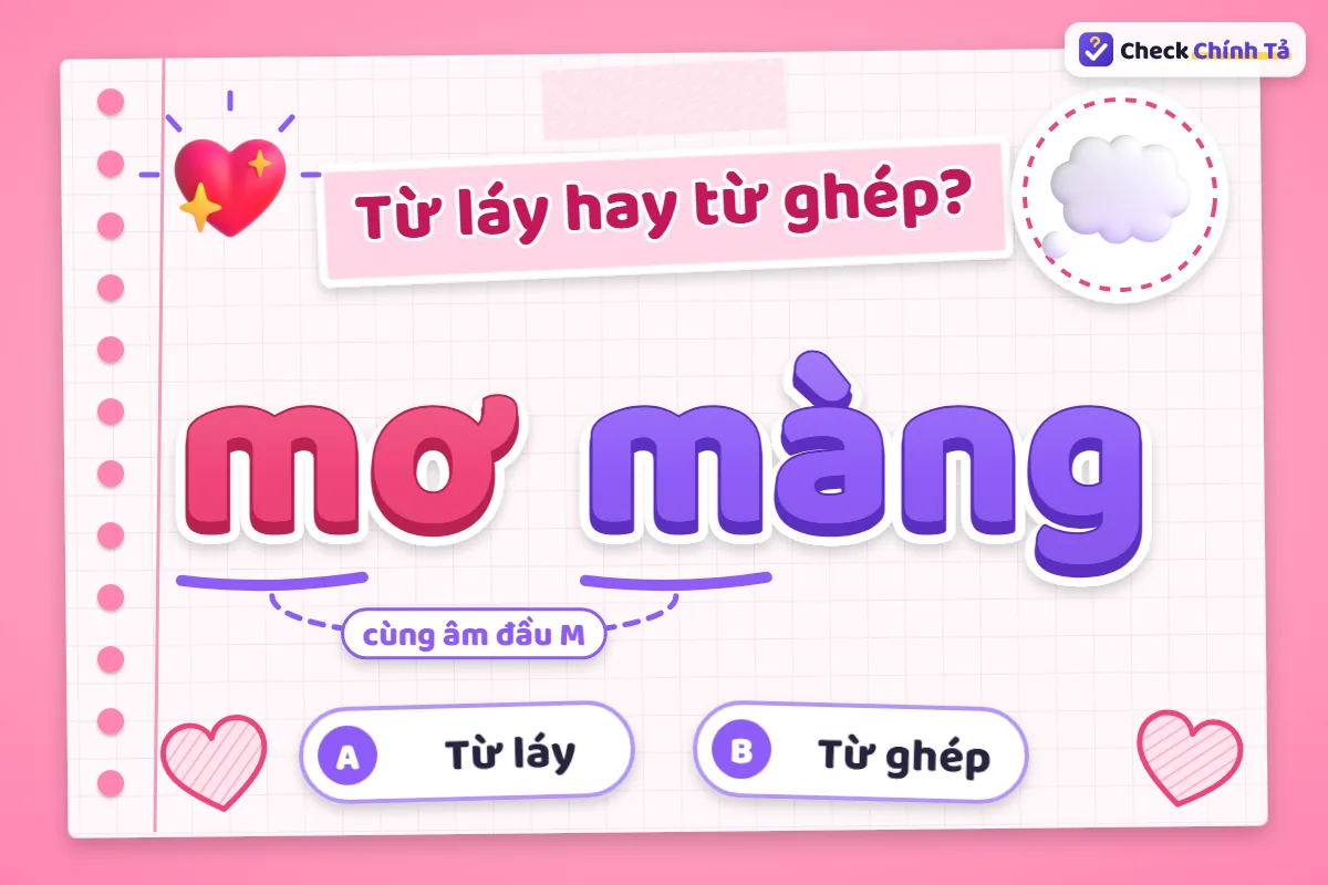 Mơ màng là từ láy hay từ ghép