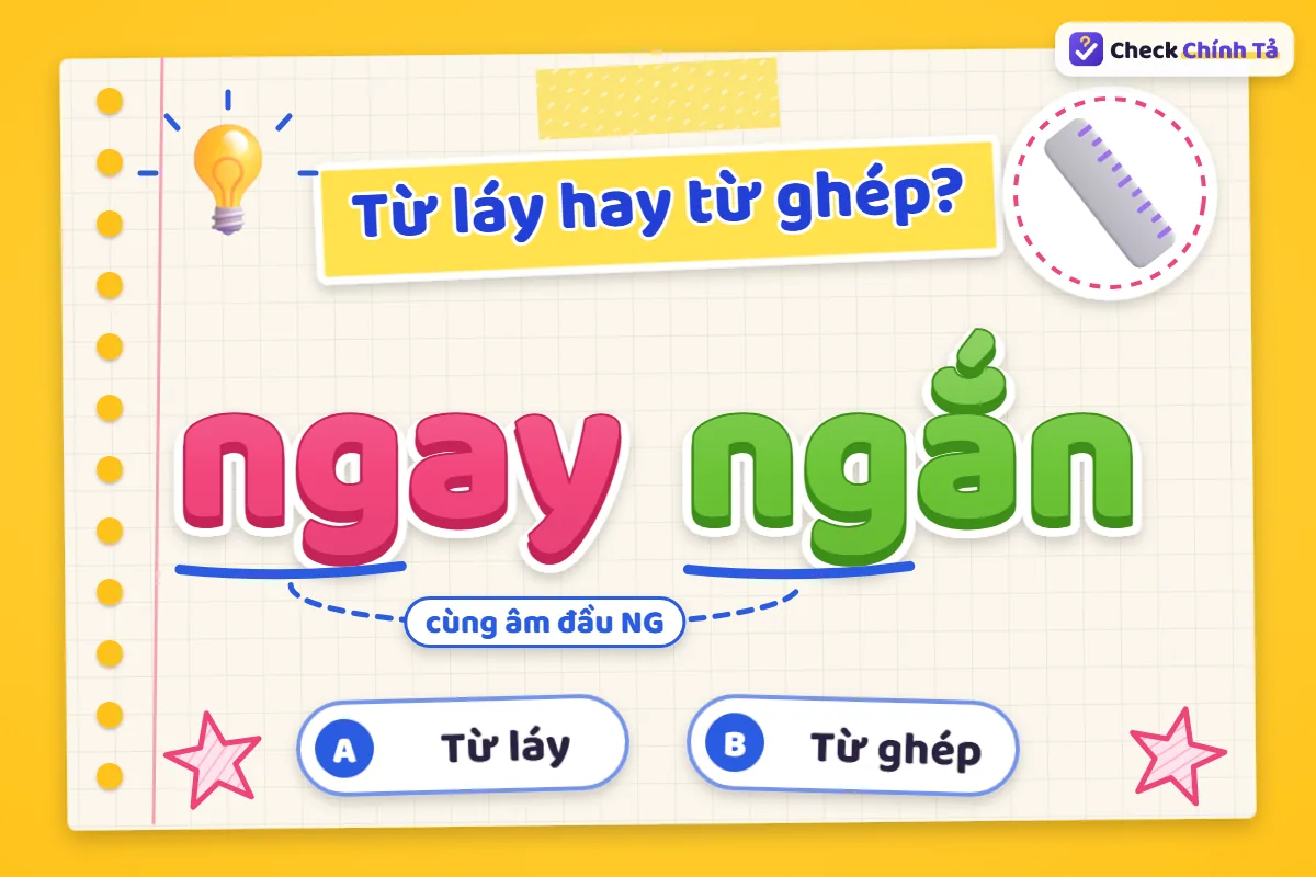 Ngay ngắn là từ ghép hay từ láy