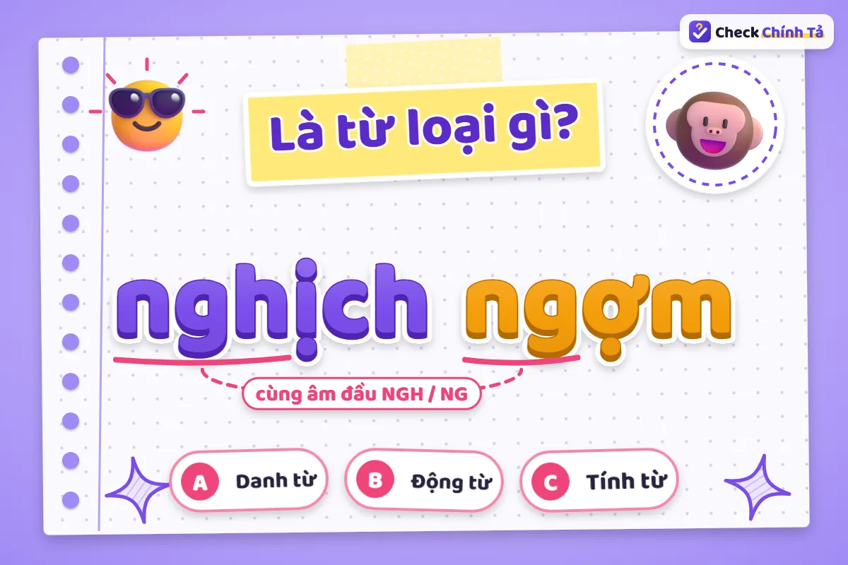 Nghịch ngợm là từ loại gì