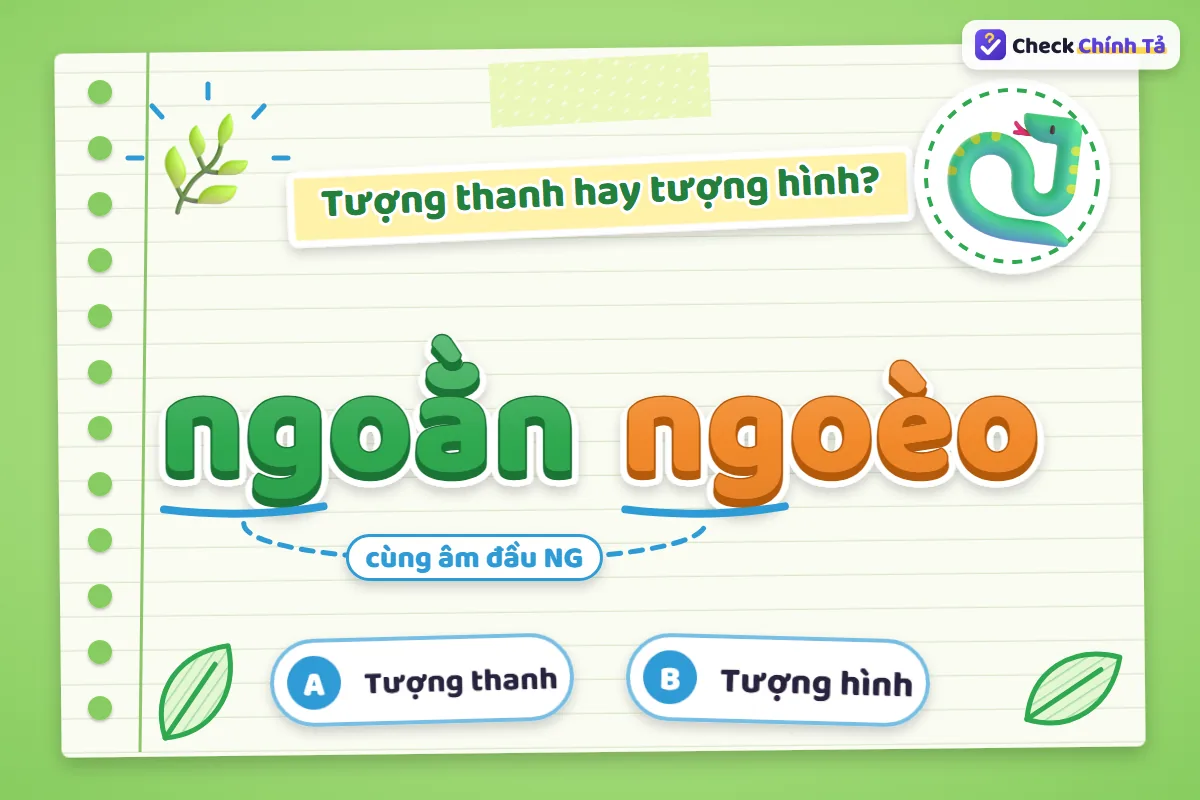 Ngoằn ngoèo là từ tượng hình hay tượng thanh