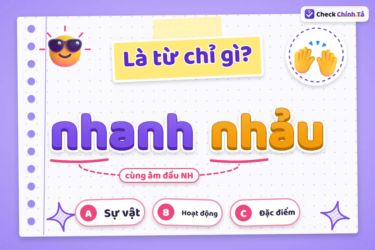 Nhanh nhảu là từ chỉ gì