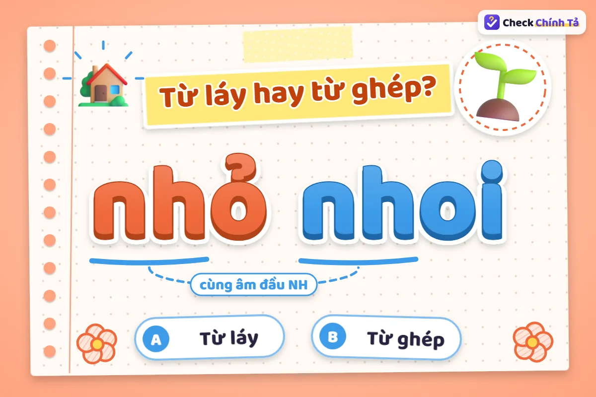 Nhỏ nhoi là từ láy hay từ ghép