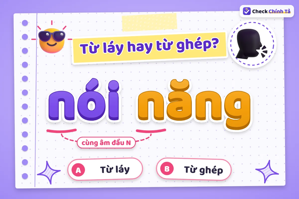 Nói năng là từ ghép hay từ láy