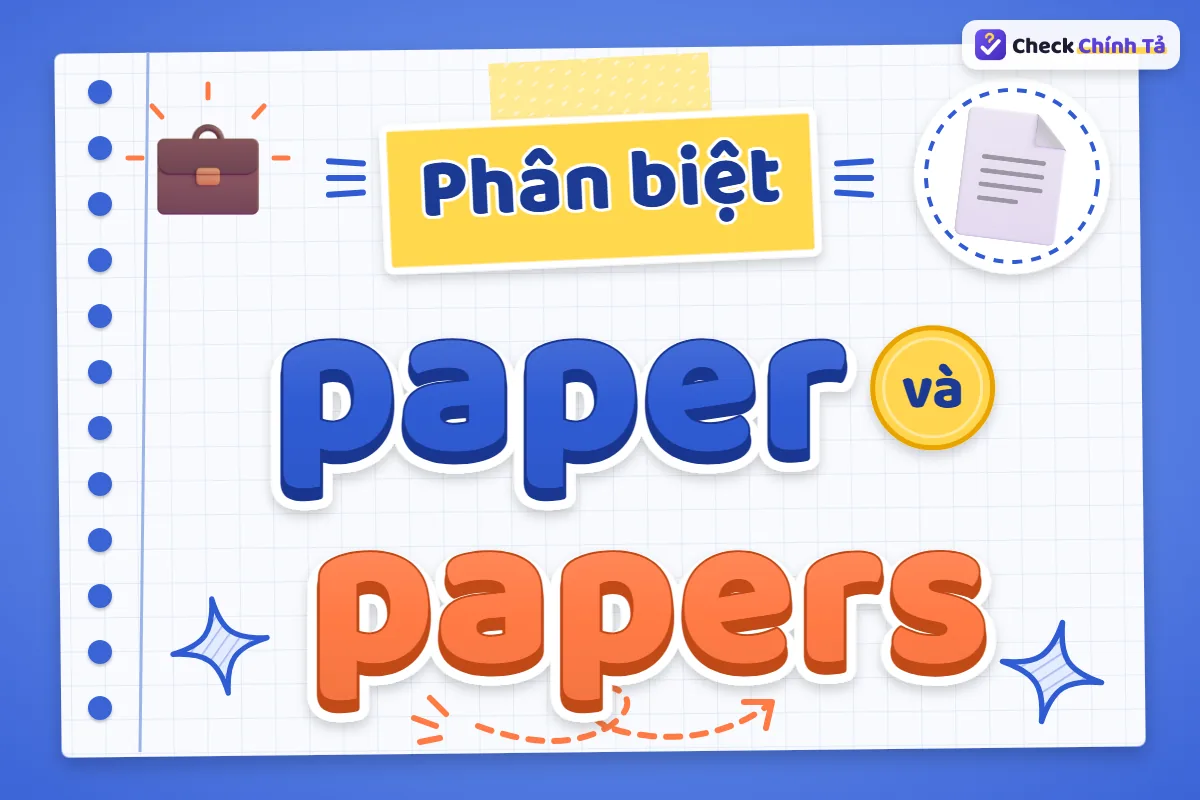 Phân biệt paper và papers