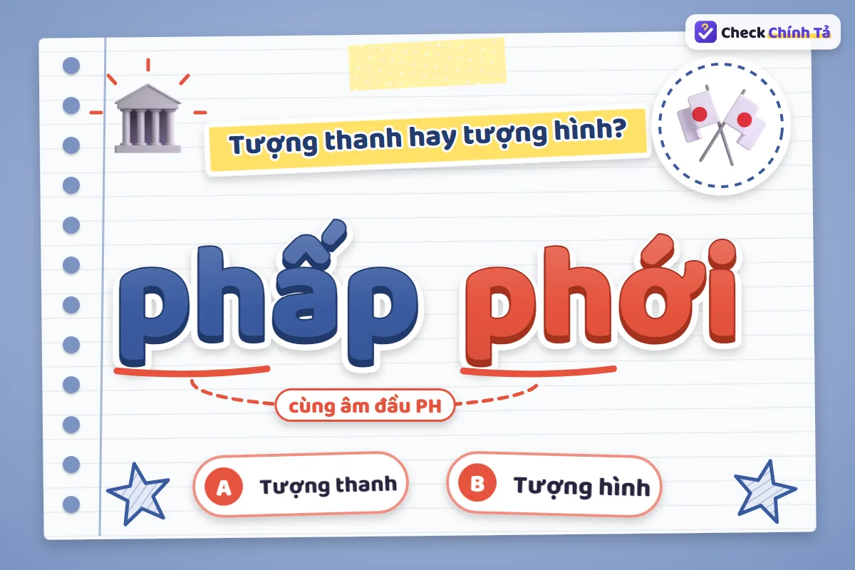 Phấp phới là từ tượng hình hay tượng thanh