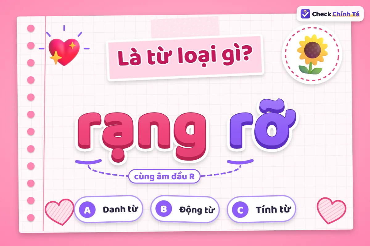 Rạng rỡ là từ loại gì