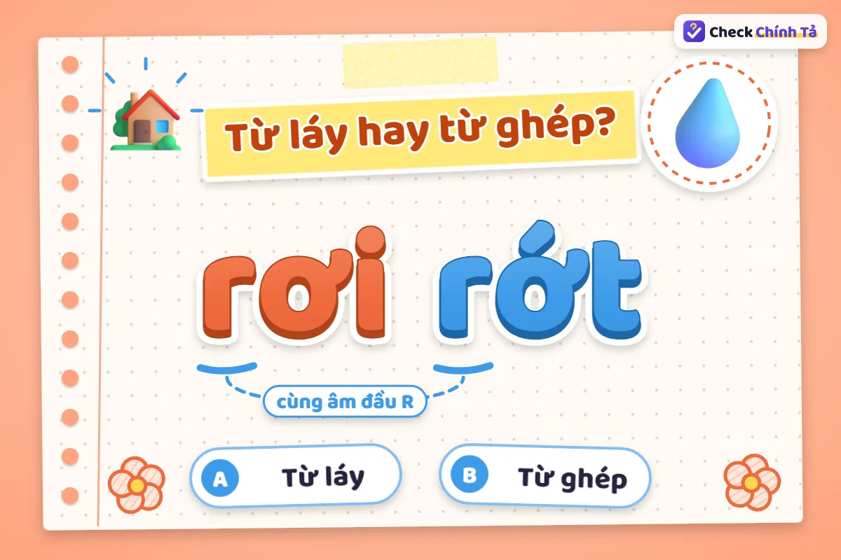 Rơi rớt là từ láy hay từ ghép