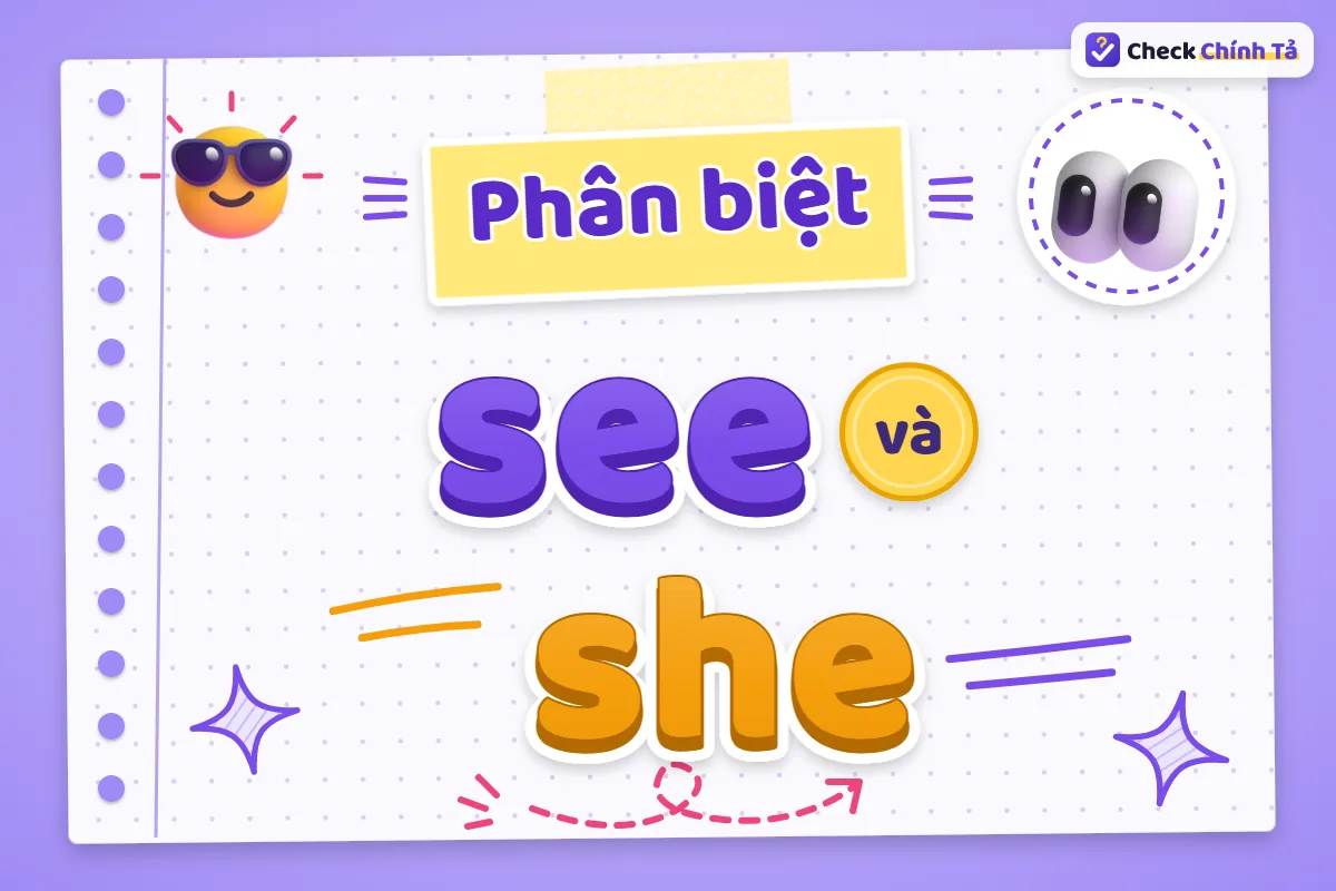 Phân biệt see và she