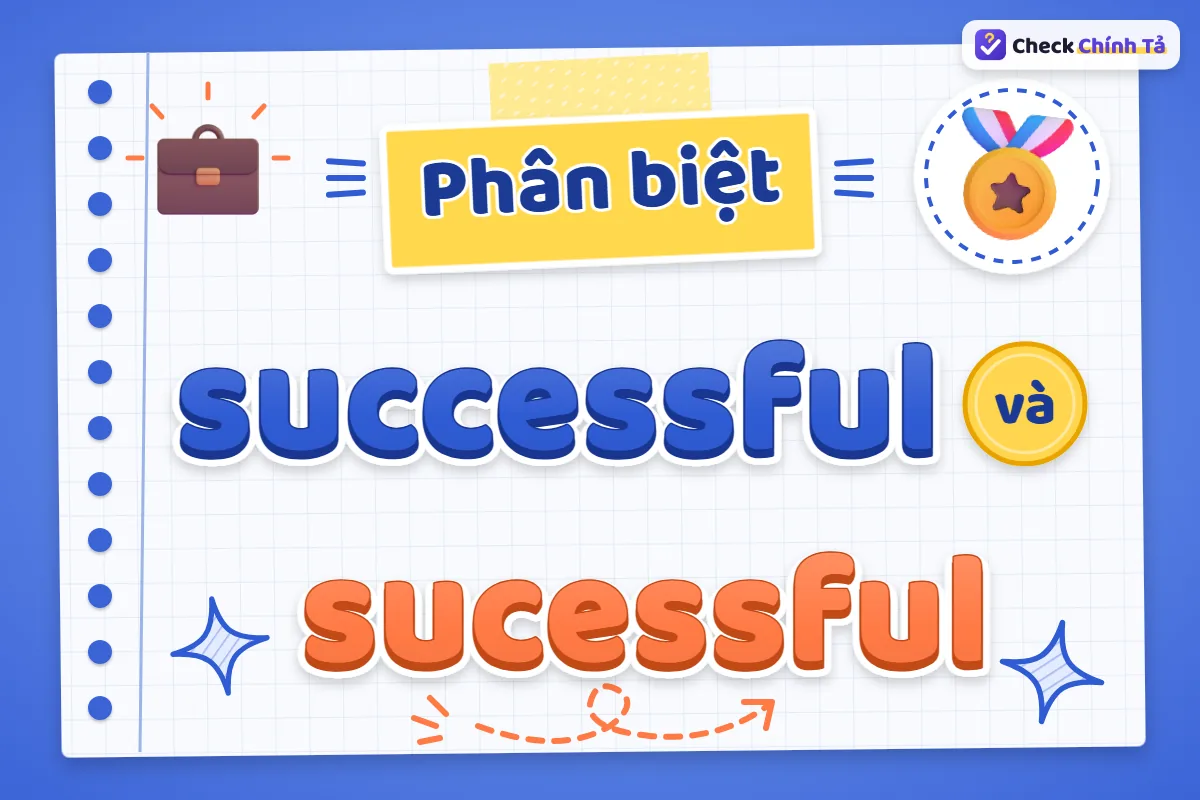 Phân biệt successful và sucessful