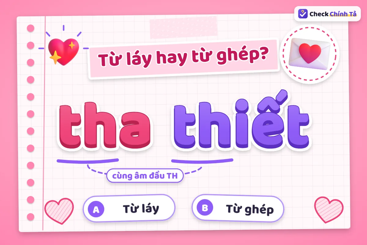 Tha thiết là từ láy hay từ ghép