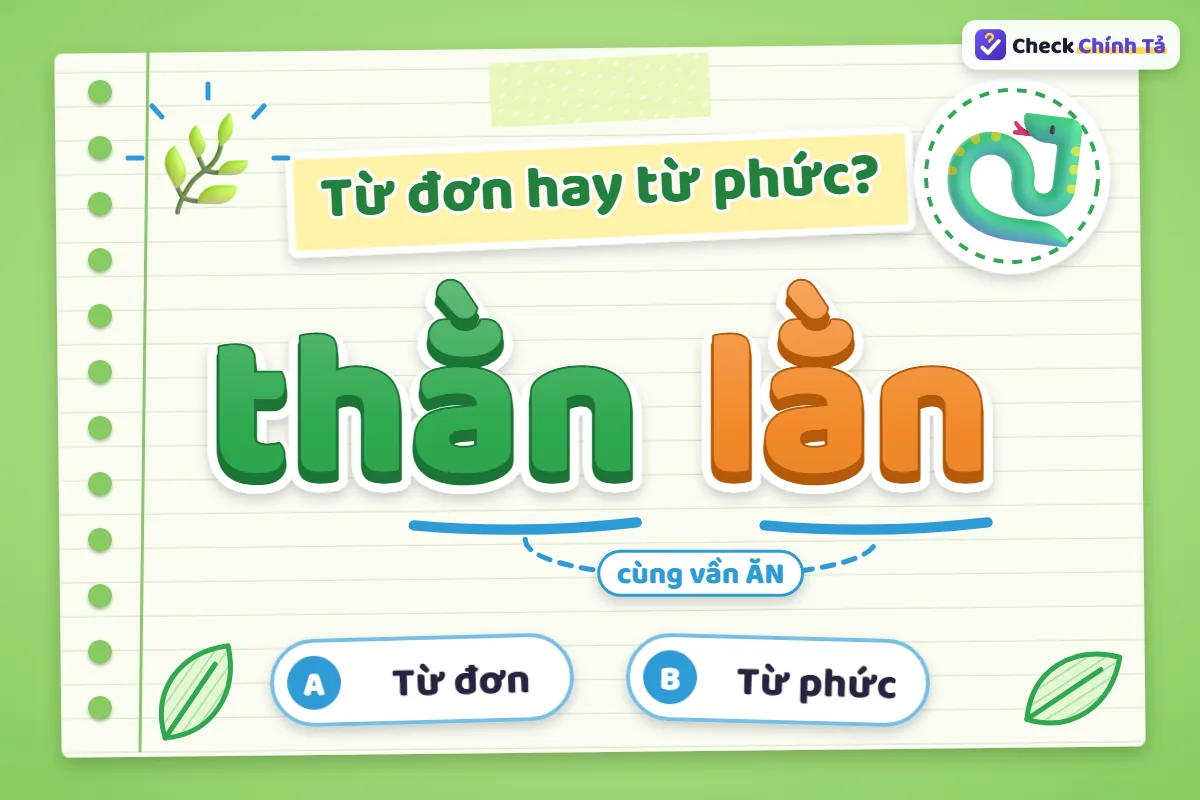 Thằn lằn là từ đơn hay từ ghép