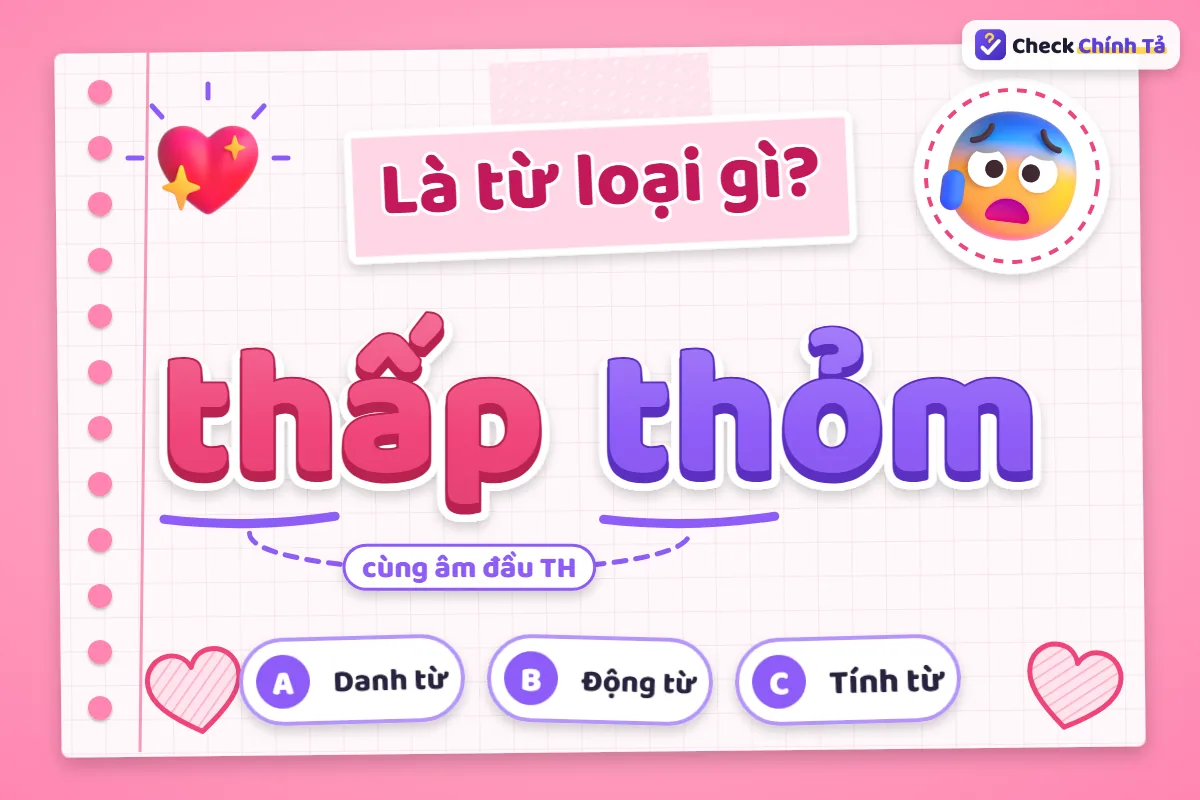 Thấp thỏm là từ loại gì