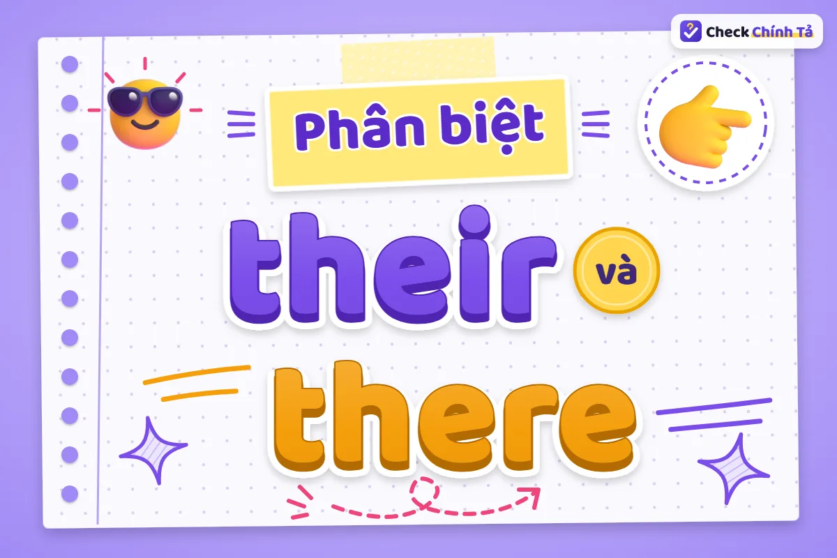 Phân biệt their và there