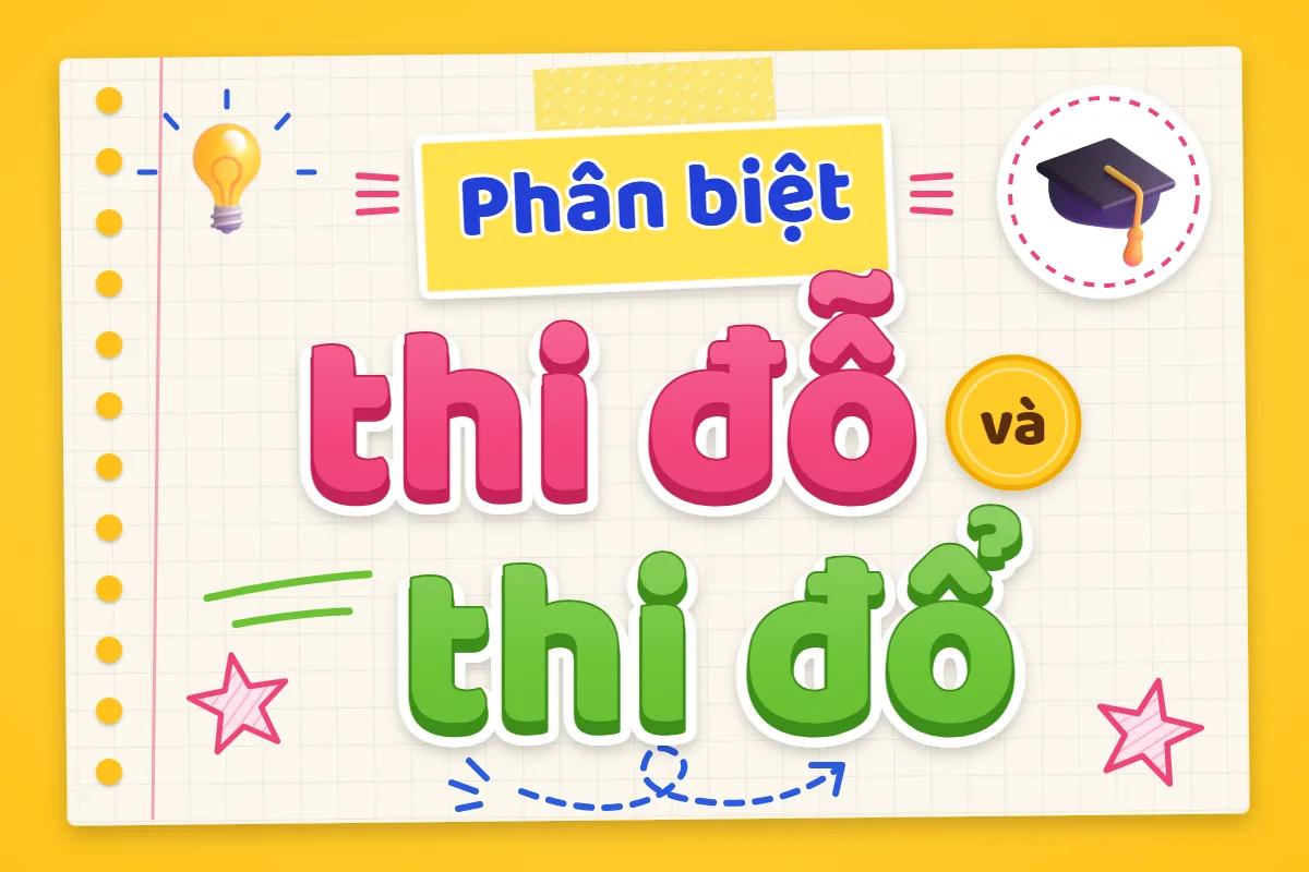 Phân biệt thi đỗ và thi đổ