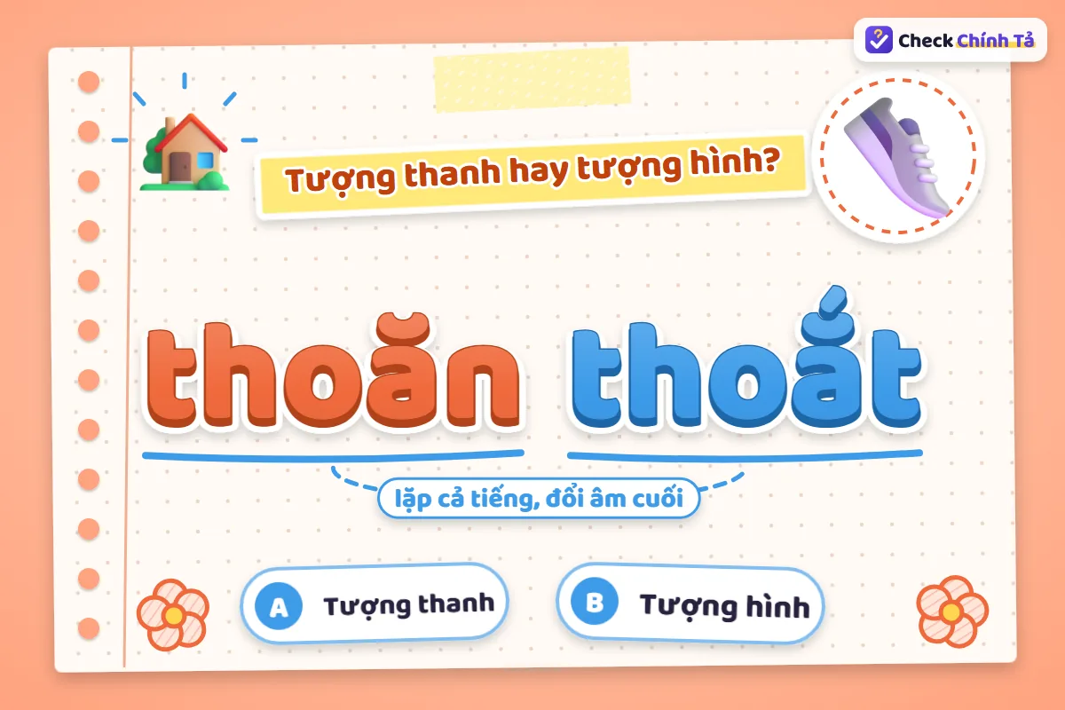 Thoăn thoắt là từ tượng hình hay tượng thanh
