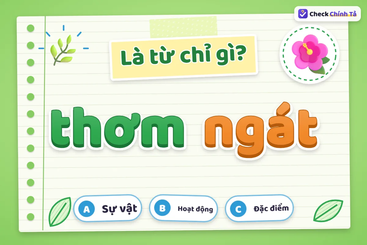 Thơm ngát là từ chỉ gì