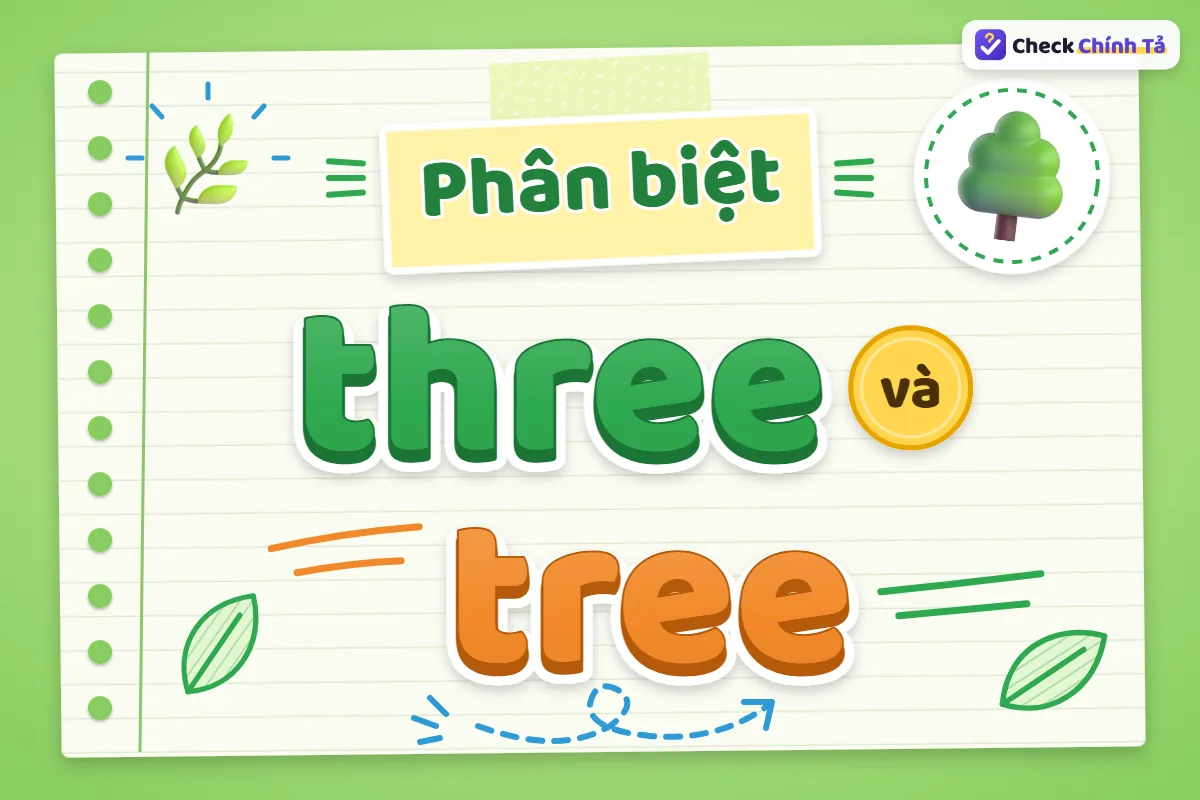 Phân biệt three và tree