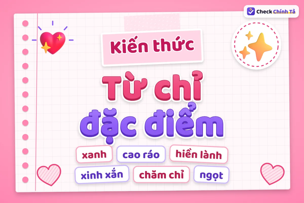 Từ chỉ đặc điểm là gì