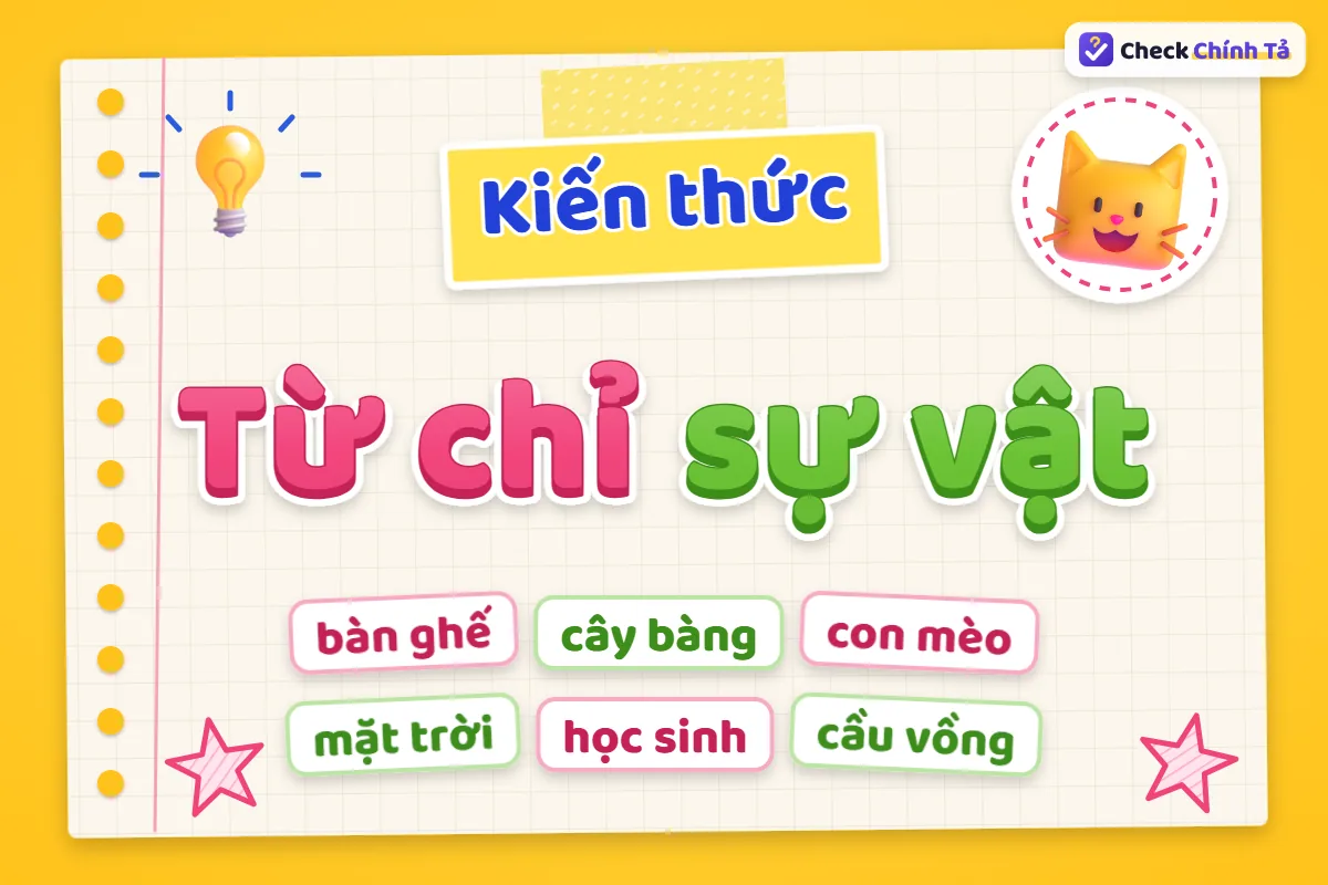 Từ chỉ sự vật là gì
