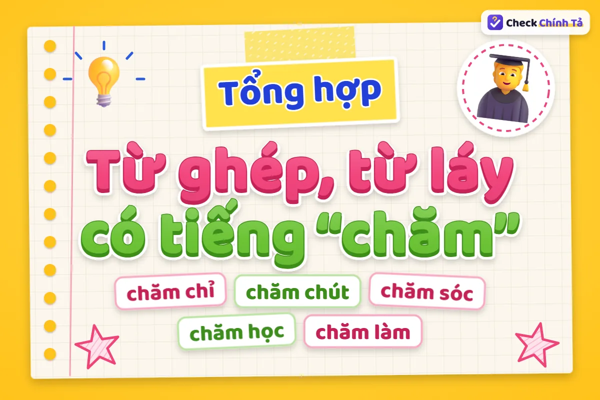 Từ ghép và từ láy có tiếng chăm